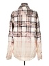 Unbranded Plaid Ivory Long Sleeve Button-Down Shirt Size M - photo 2