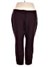 Alfani Solid Burgundy Active Pants Size 24W - photo 1
