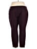 Alfani Solid Burgundy Active Pants Size 24W - photo 2