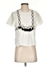 Zara TRF Ivory Short Sleeve Blouse Size S - photo 1