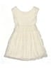 Sequin Hearts 100% Polyester Ivory Dress Size 12 - photo 2