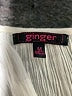 Ginger 100% Viscose White Sleeveless Blouse Size M - photo 4