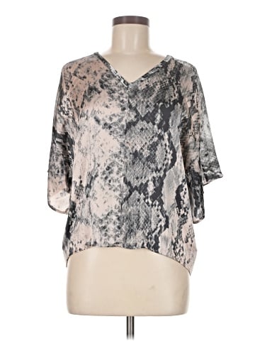 Zara W&B Collection Short Sleeve Blouse (view 1)