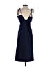 MOTF Solid Blue Cocktail Dress Size S - photo 2