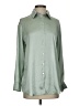 Zara Solid Green Long Sleeve Blouse Size XS - photo 1