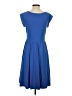 Garnet Hill Solid Blue Cocktail Dress Size S - photo 2