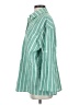 Shein 100% Polyester Stripes Green 3/4 Sleeve Blouse Size S - photo 5
