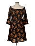 Assorted Brands 100% Polyester Floral Black Casual Dress Size L - photo 2