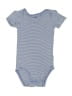 Carter's 100% Cotton Stripes Blue Short Sleeve Onesie 9-12 MO / 12 MO - photo 1