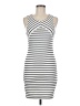 Forever 21 Stripes White Casual Dress Size M - photo 1