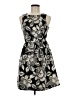 Tabitha Floral Black Cocktail Dress Size 2 - photo 1