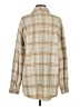 Unbranded Plaid Tan Long Sleeve Button-Down Shirt Size S - photo 2