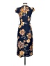 Leith 100% Rayon Tropical Blue Casual Dress Size XS - photo 2