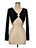 Just Polly Black Long Sleeve Top Size M - photo 1