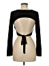 Just Polly Black Long Sleeve Top Size M - photo 2