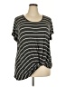 Nine Britton Black Short Sleeve Top Size 2X - photo 1