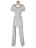 Assorted Brands 100% Polyester Polka Dots White Jumpsuit Size 16 - photo 2