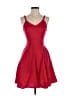 Assorted Brands Solid Red Cocktail Dress Size S - photo 1