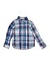 Tea 100% Cotton Plaid Blue Long Sleeve Button-Down Shirt Size 3 - photo 1