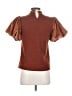 THML Brown Short Sleeve Top Size XS - photo 2
