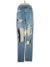 American Eagle Outfitters 100% Cotton Color Block Blue Jeans Size 00 Long - photo 1