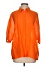 Assorted Brands Orange 3/4 Sleeve Button-Down Shirt Size 2 - photo 1