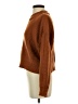 Line & Dot Solid Brown Pullover Sweater Size S - photo 5