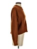 Line & Dot Solid Brown Pullover Sweater Size S - photo 4