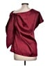 Unbranded 100% Polyester Burgundy Short Sleeve Blouse Size L - photo 2