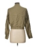 Zara 100% Viscose Solid Green Jacket Size L - photo 2