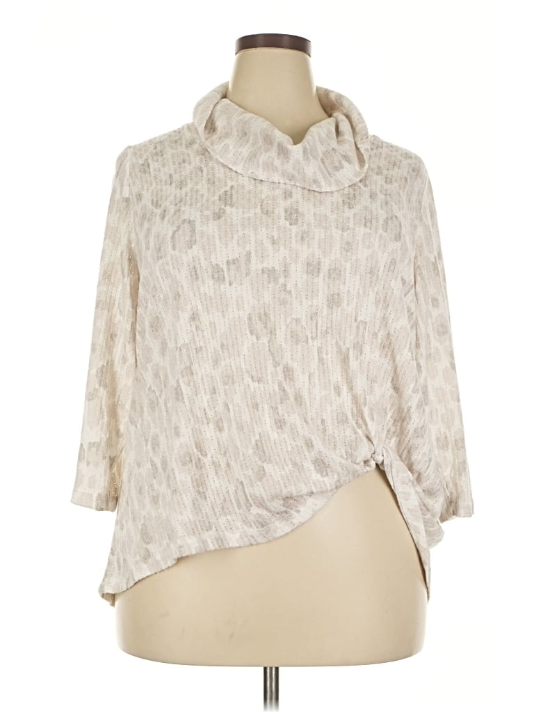 Pre-owned Ruby Rd. Cardigan Sweater In White