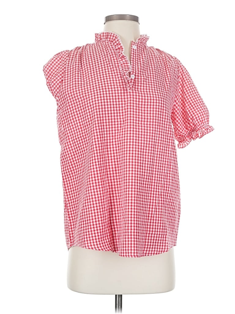 Blooming Jelly Short Sleeve Blouse In Red