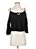 Ambiance 100% Rayon Black 3/4 Sleeve Blouse Size S - photo 1