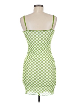 green emerald velvet dress Mallorie Halter Mini Dress Green Check main image 1