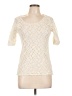 Apt. 9 100% Nylon Ivory Short Sleeve Top Size L - photo 1