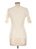 Apt. 9 100% Nylon Ivory Short Sleeve Top Size L - photo 2
