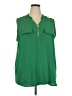 Indigo Rose 100% Polyester Green Sleeveless Blouse Size 3X - photo 1