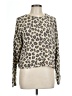 Gaze Animal Print Tan Pullover Sweater Size L - photo 1