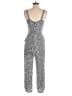 Gap 100% Rayon Animal Print Gray Black Jumpsuit Size 0 - photo 2
