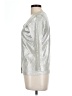 Etcetera 100% Cotton Metallic Silver Cardigan Size L - photo 5