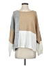 Blu Pepper Color Block Tan Pullover Sweater Size Sm - Med - photo 1