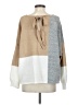 Blu Pepper Color Block Tan Pullover Sweater Size Sm - Med - photo 2