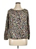 Lane Bryant 100% Rayon Animal Print Black Long Sleeve Blouse Size 14 - 16 Plus - photo 1