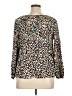 Lane Bryant 100% Rayon Animal Print Black Long Sleeve Blouse Size 14 - 16 Plus - photo 2