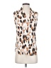 Ann Taylor 100% Polyester Animal Print Ivory Sleeveless Blouse Size XS - photo 1