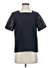 Tory Burch Chevron-herringbone Black Short Sleeve Top Size S - photo 1