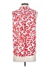 Ann Taylor 100% Polyester Red Sleeveless Blouse Size XS - photo 2