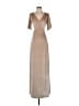 Baltic Born Metallic Tan Cocktail Dress Size S (estimated) - photo 1