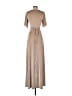 Baltic Born Metallic Tan Cocktail Dress Size S (estimated) - photo 2