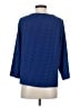 Dalia Collection 100% Polyester Blue 3/4 Sleeve Blouse Size S - photo 2